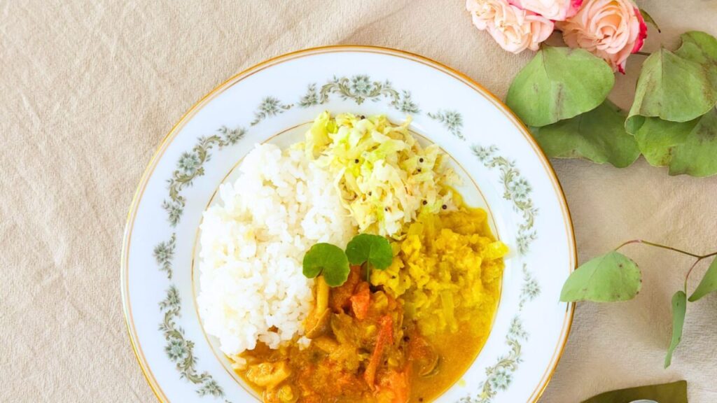 アーユルヴェーダ体験レッスンで実際に調理する季節のスパイス料理